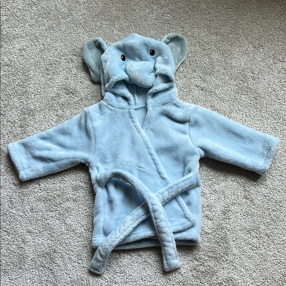 Blue Plush Bath & Body Robe